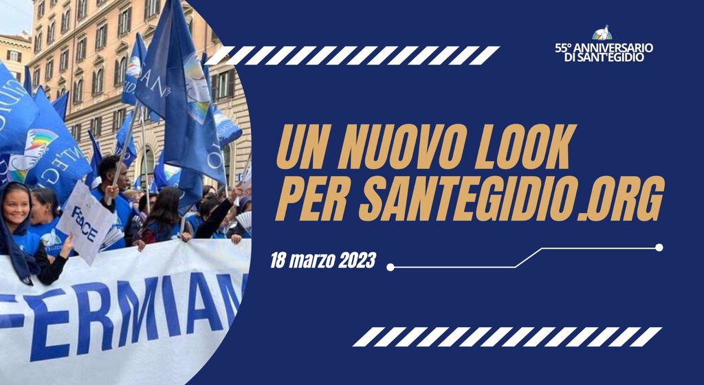 New look for Sant'Egidio website. Online on 18 March